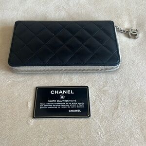 Chanel wallet 100% lamb leather